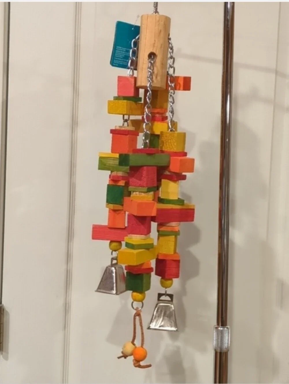 For Kitty Rescue! XL Parrot Wooden Block Toy, All Living Things